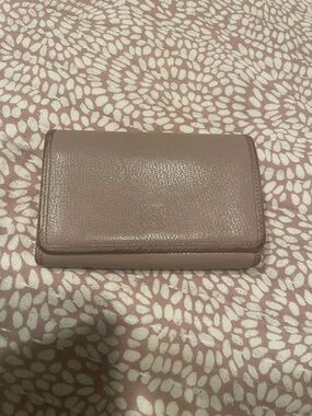 Loewe Leather Wallet - Dusty Pink
